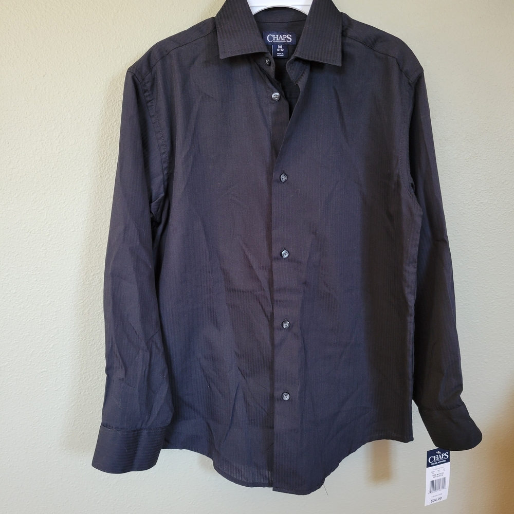 Chaps Men's Black Dress Shirt